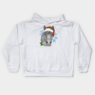 Christmas donkey Kids Hoodie